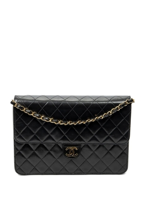 CHANEL Pre-Owned quilted CC leather shoulder bag - Black