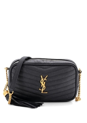 Saint Laurent Pre-Owned LouLou Matelasse Chevron Leather Mini crossbody bag - Black