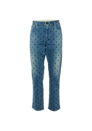 Stella McCartney Pre-Owned embroidered slim-fit jeans - Blue