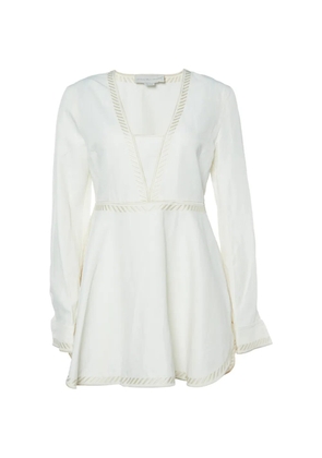 Stella McCartney Pre-Owned V-necke mbroidered tunic - White