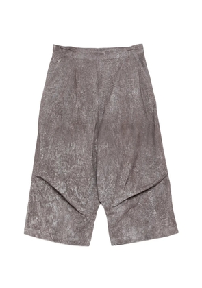 Rundholz darted pleated trousers - Brown