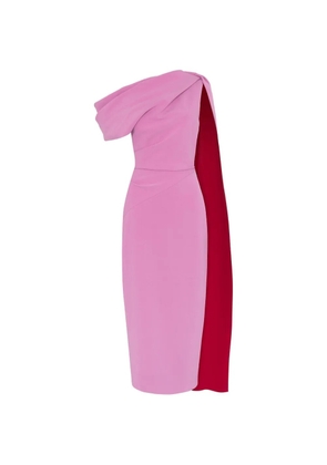 Roksanda Maite draped-panel midi dress - Pink