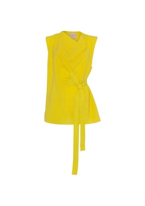 Roksanda Hica wrap-style sleeveless blouse - Yellow