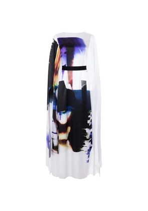 Roksanda Razi graphic-print maxi kaftan dress - White