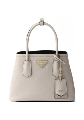Prada Double small Saffiano leather bag - Neutrals