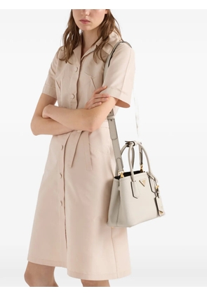 Prada Double small Saffiano leather bag - Neutrals