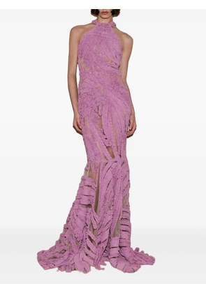 Greta Constantine Denoa ruffled maxi dress - Purple
