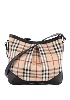 Burberry Pre-Owned Hartham Haymarket Coated Canvas Medium crossbody bag - Brown