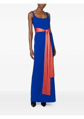Roksanda Aven maxi pleated-belt dress - Blue