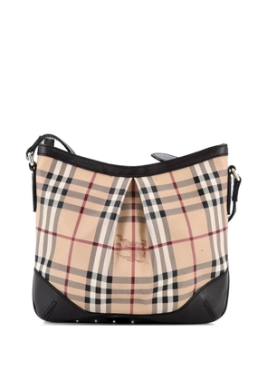 Burberry Pre-Owned Hartham Haymarket Coated Canvas Medium crossbody bag - Brown