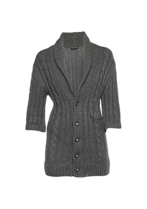 Dolce & Gabbana Pre-Owned chunky-knit cardigan - Grey