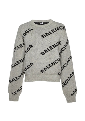 Balenciaga Pre-Owned logo sweater - Grey