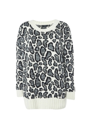 JOSEPH leopard-pattern sweater - White