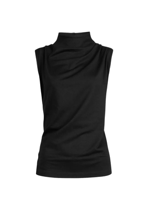 Marcella Finch draped sleeveless top - Black