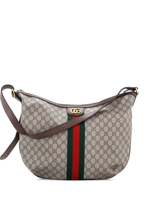 Gucci Pre-Owned Ophidia Half Moon GG Coated Canvas Large hobo bag - Brown