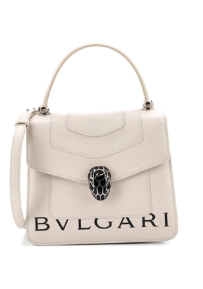 Bvlgari Pre-Owned Fragment Serpenti Forever Top Handle Bag Leather Small crossbody bag - Neutrals