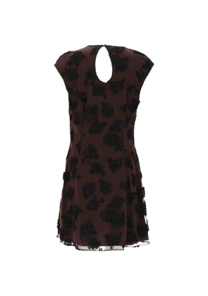 ROTATE BIRGER CHRISTENSEN floral-motif mini dress - Brown