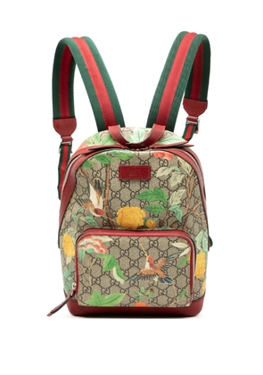 Gucci Pre-Owned 2016-2025 Small GG Supreme Web Tian backpack - Brown
