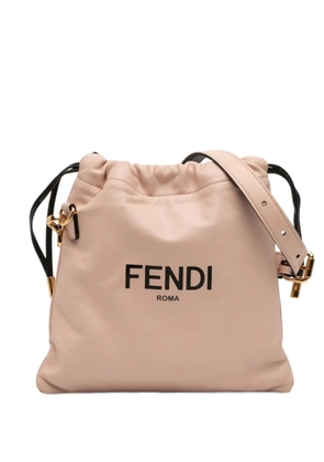Fendi Pre-Owned 2010-2026 Small Calfskin Roma Drawstring crossbody bag - Pink