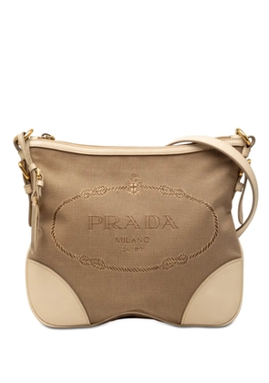 Prada Pre-Owned 2000-2020 Canvas Canapa Logo crossbody bag - Brown