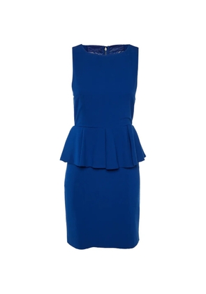 alice + olivia sleeveless peplum mini dress - Blue