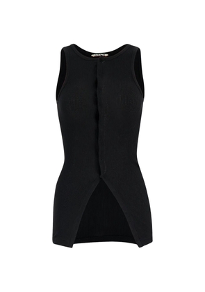 Auralee button-up tank top - Black