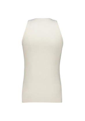 Auralee ribbed-knit tank top - White