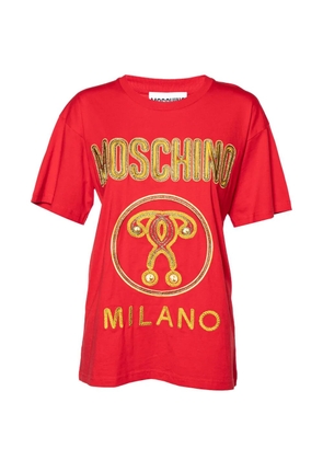 Moschino Pre-Owned Couture logo-embroidered T-shirt