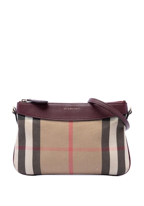 Burberry Pre-Owned 2000-2017 House Check Canvas Derby Peyton crossbody bag - Brown