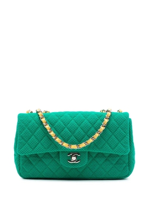 CHANEL Pre-Owned 2009-2010 Medium Classic Mesh Single Flap shoulder bag - Green