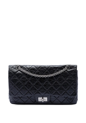 CHANEL Pre-Owned 2009-2010 Quilted Aged Calfskin Reissue 2.55 Double Flap 227 shoulder bag - Black
