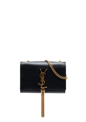 Saint Laurent Pre-Owned 2015 Small Smooth Calfskin Monogram Kate Tassel crossbody bag - Black