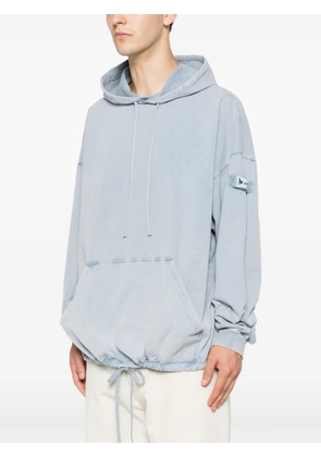 Marni drawstring-hem hoodie - Blue