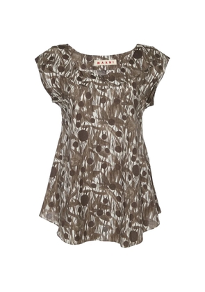 Marni Pre-Owned printed sleeveless top - Brown