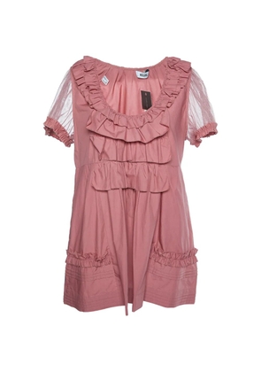 Moschino Pre-Owned ruffled-detailing top - Pink