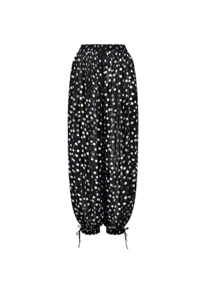 Leslie Amon polka-dot trousers - Black