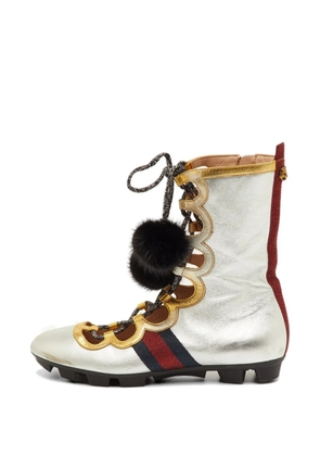 Gucci Pre-Owned Titan Gladiator hi-top sneakers - Silver