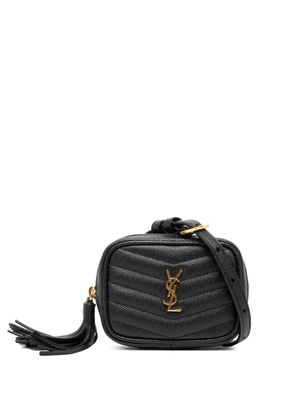 Saint Laurent Pre-Owned 2021 Baby Matelasse Grain De Poudre Monogram Lou Camera Bag crossbody bag - Black