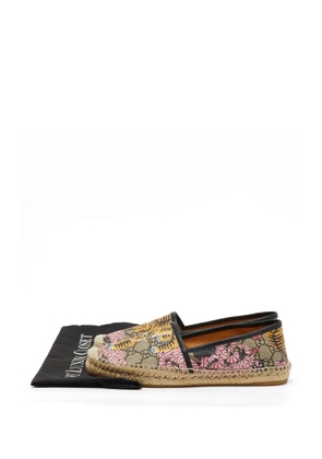 Gucci Pre-Owned GG Supreme bengal-tiger espadrilles - Neutrals