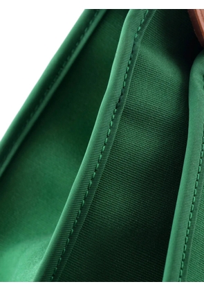 Hermès Pre-Owned Herbag Zip Leather and Toile 31 shoulder bag - Green