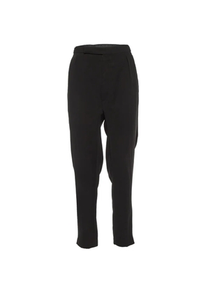 Lanvin Pre-Owned Lanvin crepe tapered trousers - Black