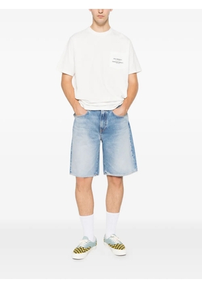 Roy Rogers logo-patch shorts - Blue