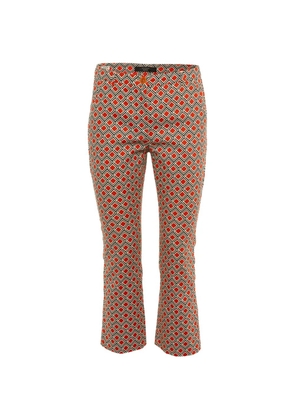 Weekend Max Mara geometric-print cropped trousers - Orange