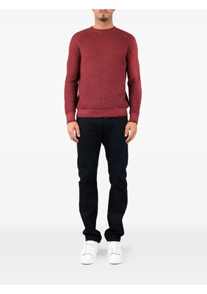 Al Duca D’Aosta 1902 ribbed-knit raglan-sleeve sweater - Red