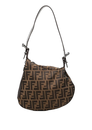 Fendi Pre-Owned 2000-2010 Zucca Canvas Oyster hobo bag - Brown