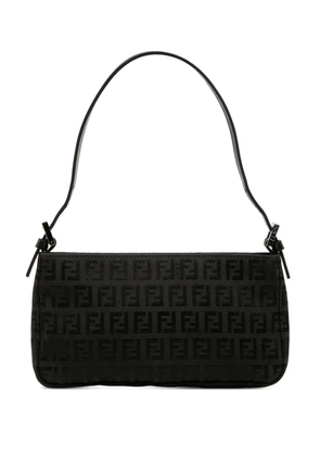 Fendi Pre-Owned 20th Century Zucchino Canvas Pochette shoulder bag - Black