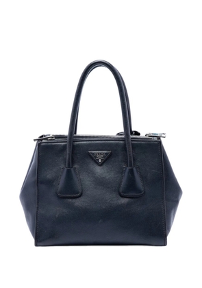 Prada Pre-Owned 2013-2026 Glace Calf Twin Pocket Double Handle satchel - Blue