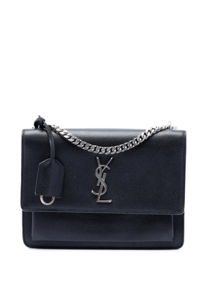 Saint Laurent Pre-Owned 2016 Medium Grained Calfskin Monogram Sunset crossbody bag - Black