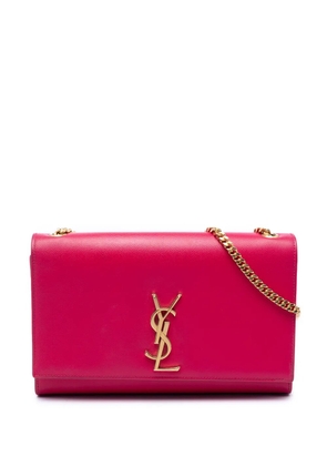 Saint Laurent Pre-Owned 2015 Medium Grain De Poudre Monogram Kate crossbody bag - Pink