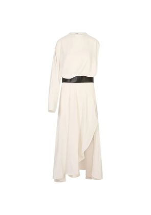 MeimeiJ asymmetric midi dress - Neutrals
